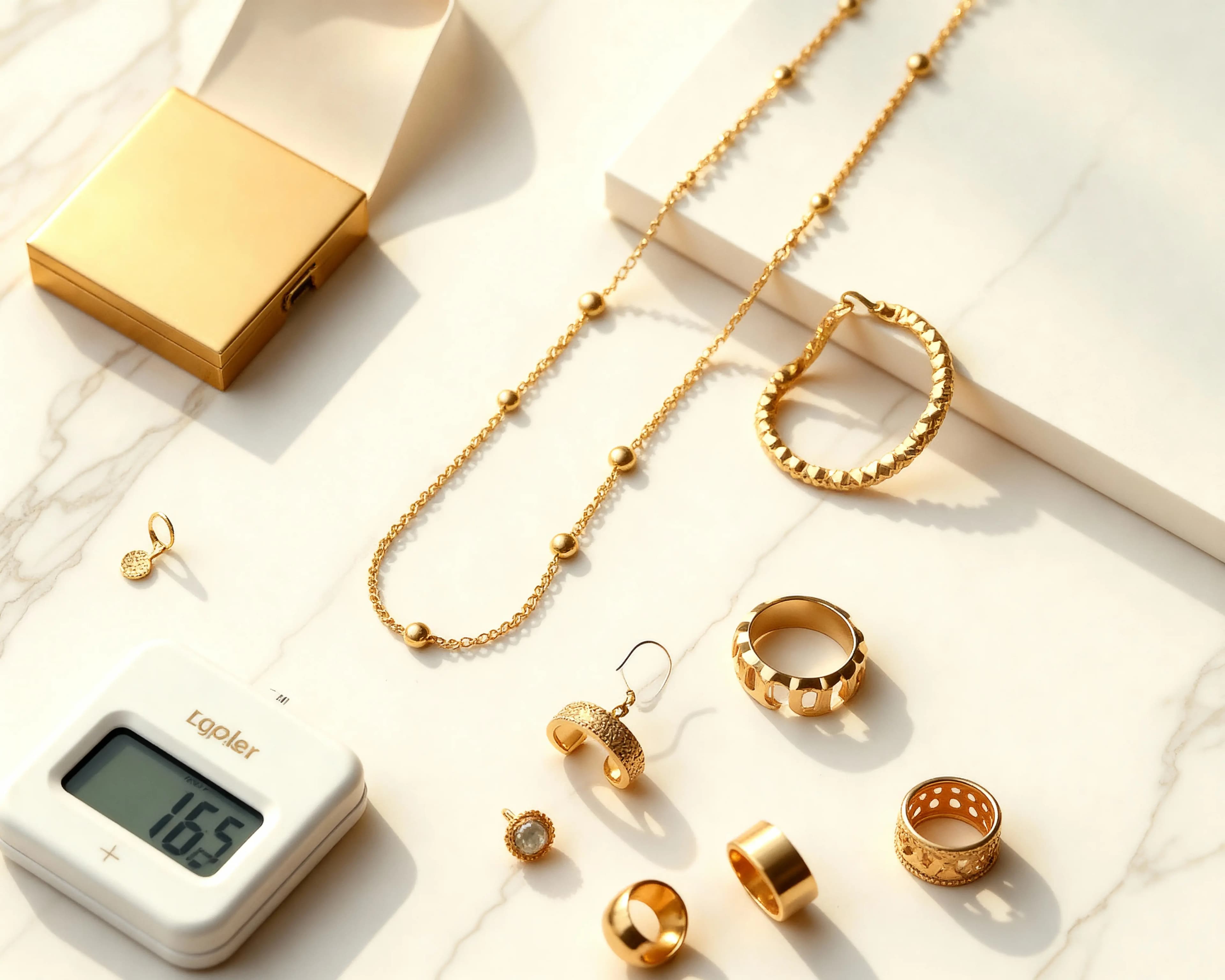 Blurred gold trading background